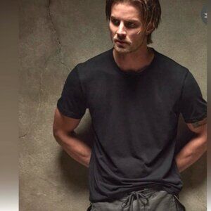 JAMES PERSE Black Clear Jersey Crew Neck T-Shirt # MLJ3360 Size L (3)